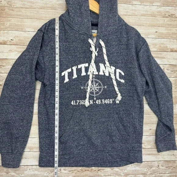 Vineyard Crew 90s Titanic Nautical Hoodie Small Unisex - Picture 10 of 12